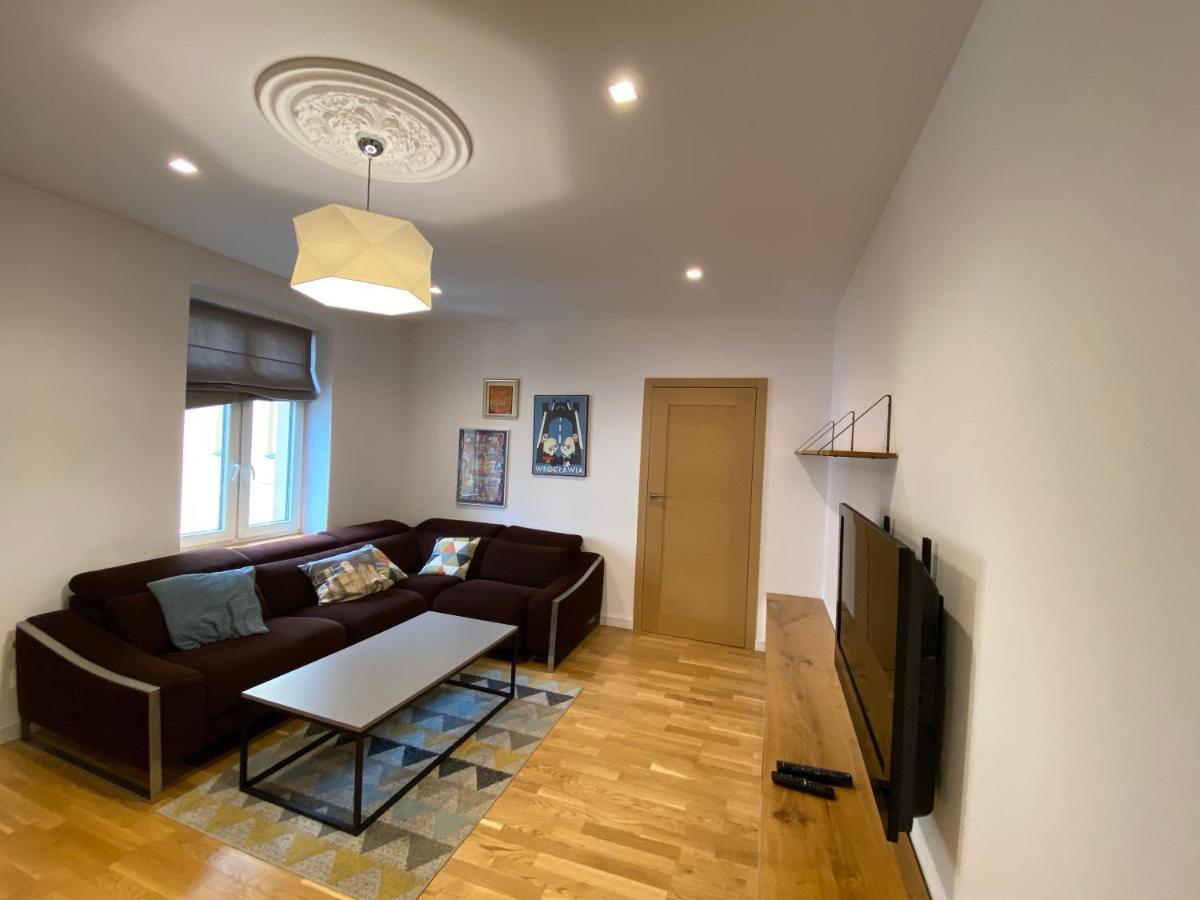 Stylowy 2-Pokojowy Apartament 5 Min. Od Rynku Wroclaw Dış mekan fotoğraf